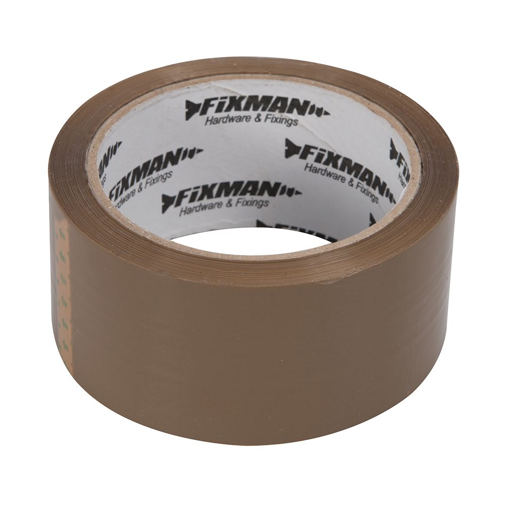 Fixman Packing Tape, 48mm x 66m, Brown, BOPP