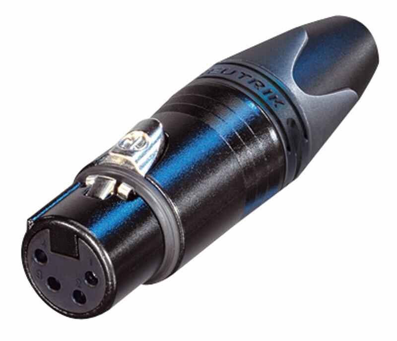 NEUTRIK XLR-Buchse, 4-polig, Schwarz