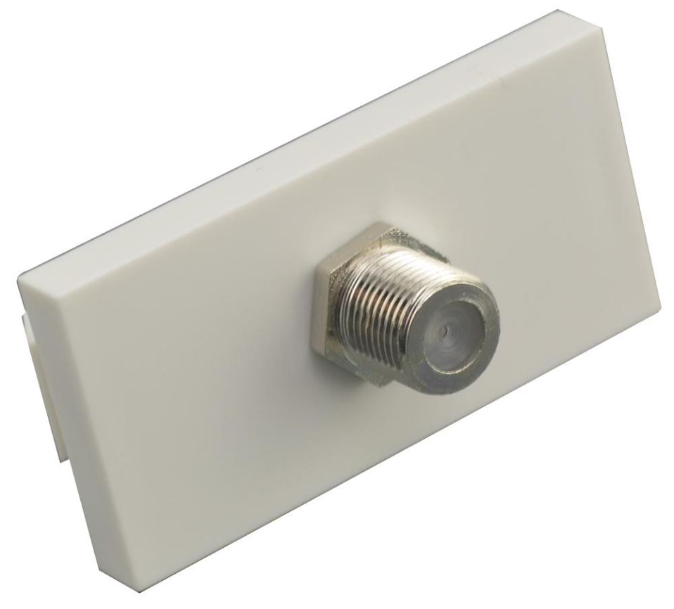 PRO SIGNAL - Soket Dinding Jenis-F, Modul Plat Dinding, 50x25mm