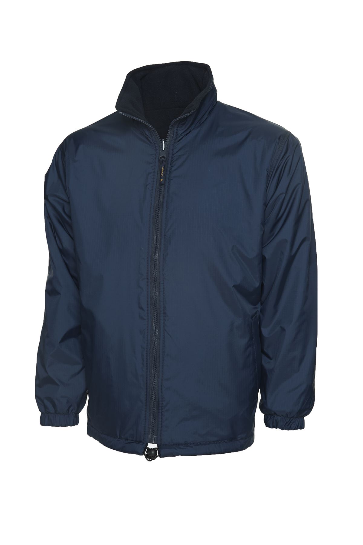Uneek Premium Reversible Fleece Jacket - Navy - Size M