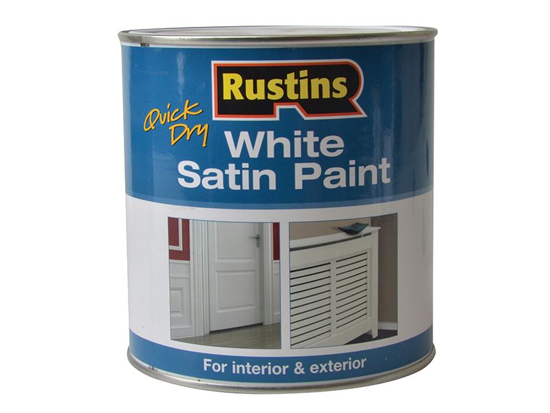 Rustins 快速乾燥白色半光澤油漆 1公升