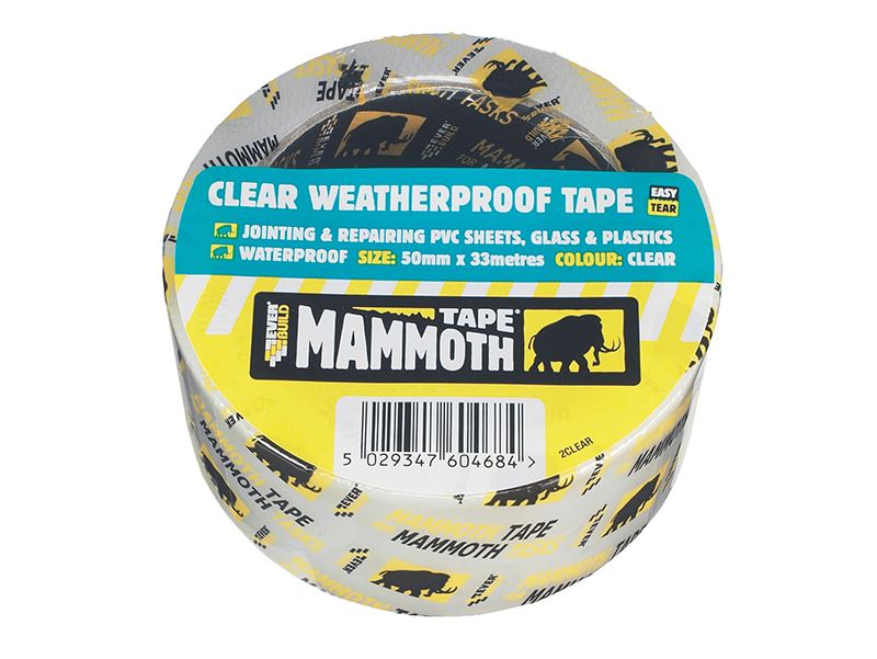 Everbuild Sika Weatherproof Tape, Clear, 50mm x 10m