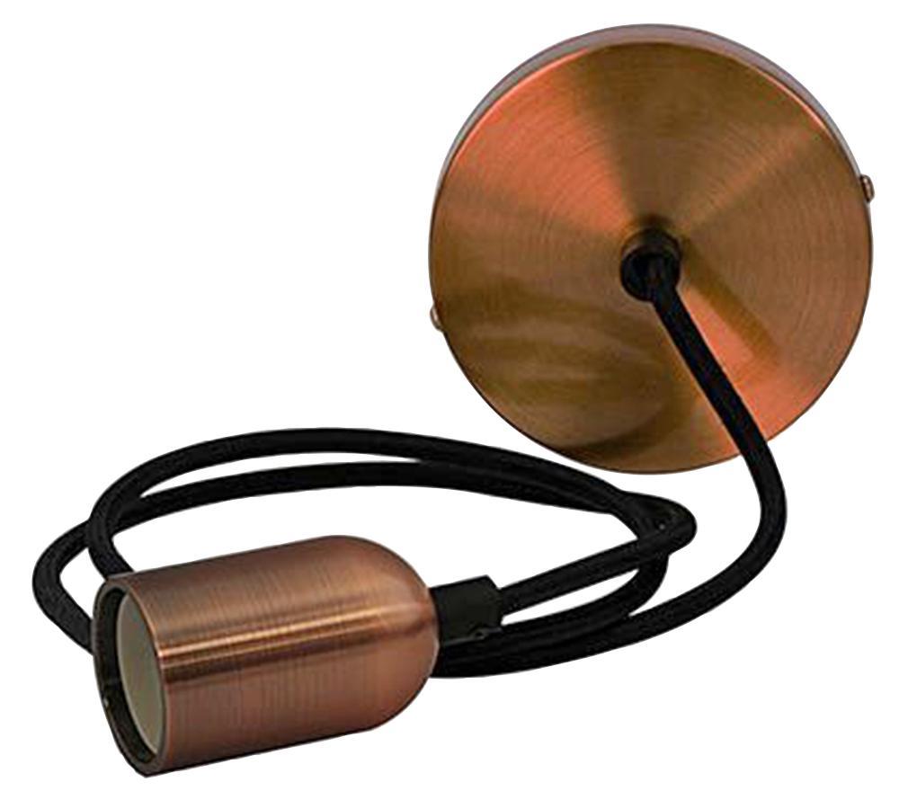 TIME LED Antik Pendant Light, Smooth Copper, E27