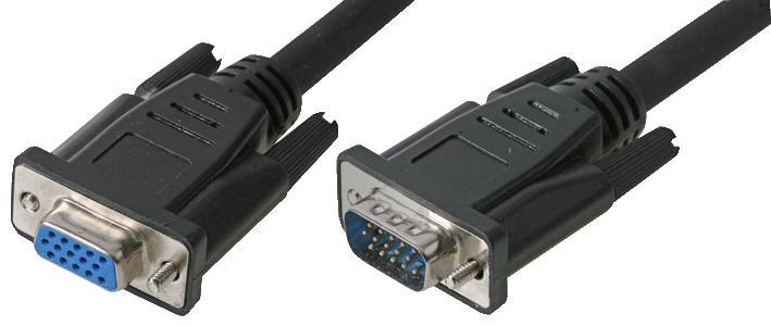 CONNEKT GEAR כבל SVGA זכר לנקבה 2 מטר, שחור