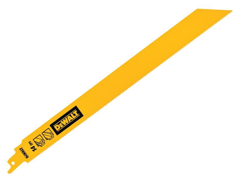 DEWALT Bi-Metall-Sägeblatt für Metall 304mm x 14 TPI (5er Pack)