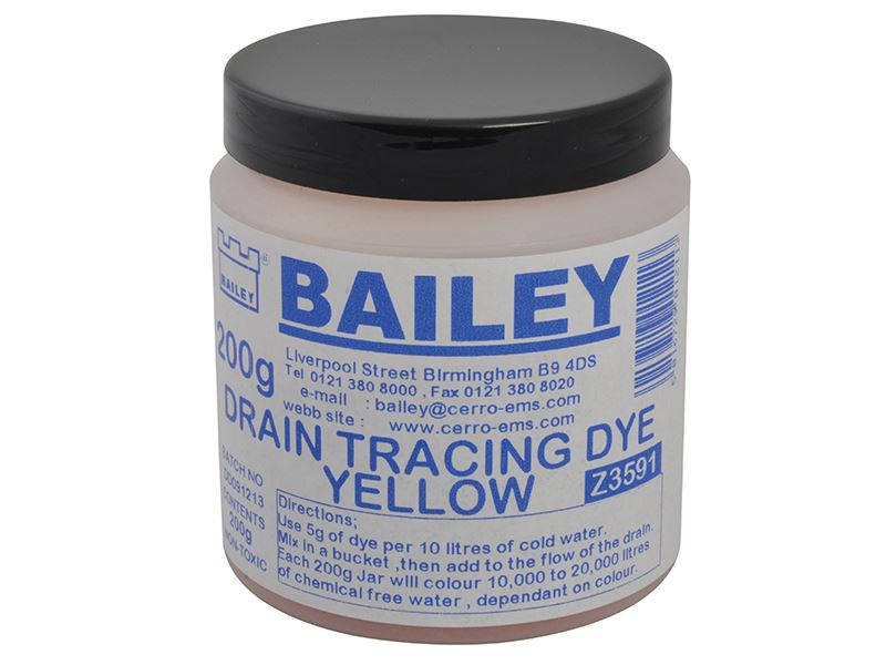 Bailey Products 3591 Gele Drain Tracing Dye