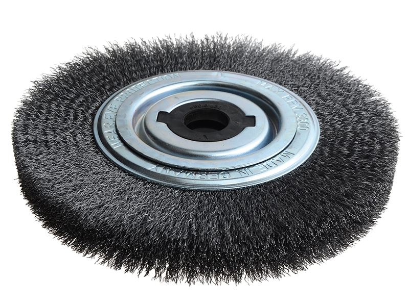 Lessmann Spazzola a Filo D'acciaio 250mm Diametro con Set Adattatori 4+1