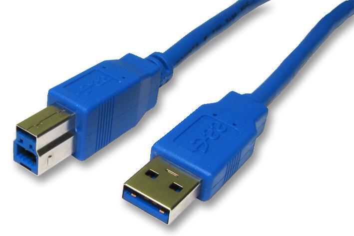 PRO SIGNAL כבל USB 3.0 A ל-B, 5 מטר, כחול