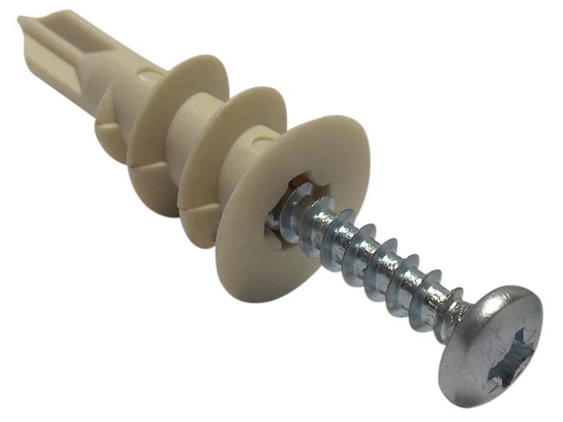 ForgeFix Cavity Wall Nylon Speed Plug 4.5 x 35mm, Box of 100