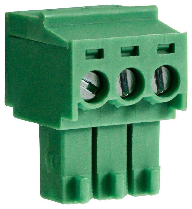 CAMDENBOSS - Terminal Block Pluggable 3.5mm, 3-Pole, 8A, Klamp Naik