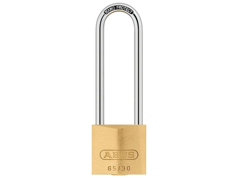 ABUS Mechanisches Messing-Vorhängeschloss 65/30mm, 60mm Bügel, gleiche Schlöss,
