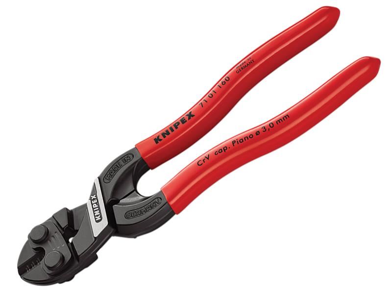Knipex CoBolt® S Corta-Parafusos Compacto com Cabo em PVC, 160mm