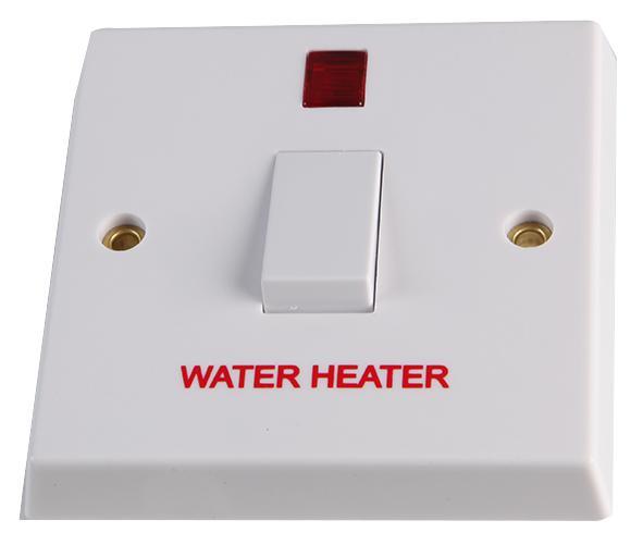 VOLEX ACCESSORIES - 20A DP Warmwasserbereiter-Schalter mit Neon