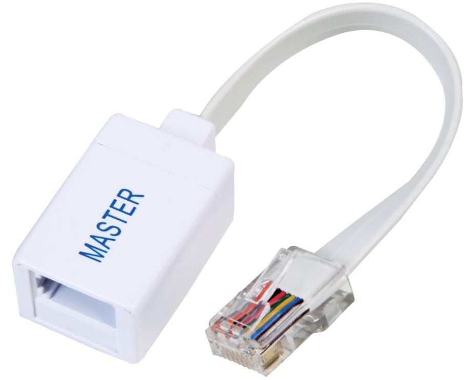 HiLo BT Socket to RJ45 Plug Line Adaptor Unit (Master), 100mm