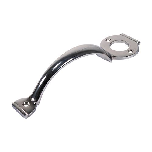 Timco Chrome Escutcheon Handle, Carbon Steel, 200mm (8-inch)