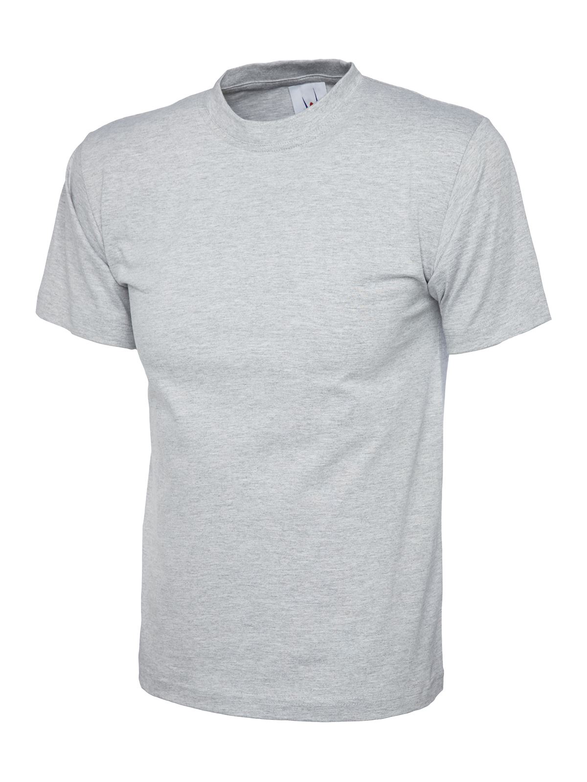 Uneek Premium Unisex T-Shirt, Reactive Dyed, Heather Grey, Size L
