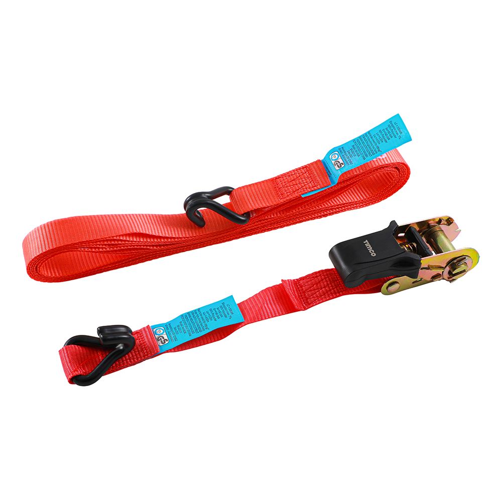 Timco - Tali Ratchet - Kait J - Tugas Standard (Saiz 5m x 25mm - 2 Keping)