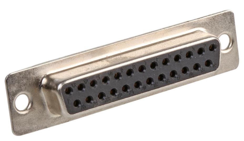 MULTICOMP PRO Conector D-Sub Socket 25 Pinos, Banhado a Ouro