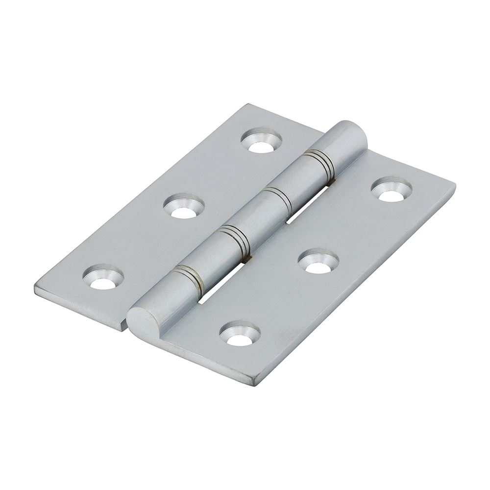 Timco צירים מברזל יצוק כפול עם מטלית, כרום מט, 76x50 מ״מ, 2 יחידות