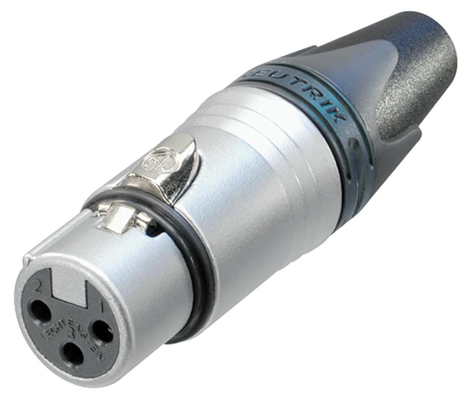 NEUTRIK - Soket XLR, 3 Kutub, Tahan Panas