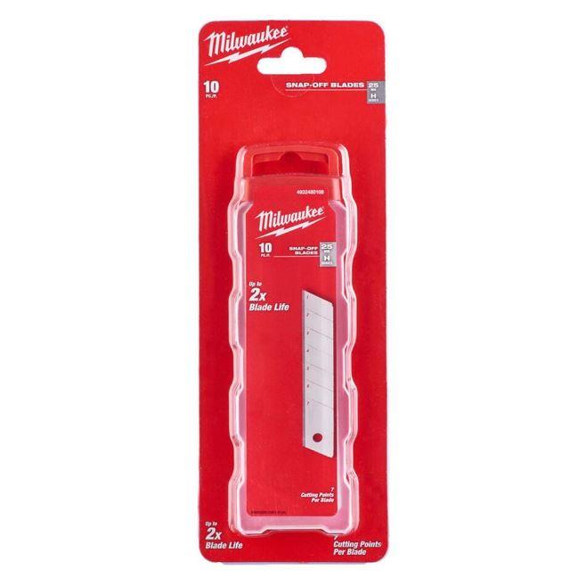 Milwaukee 25mm sekací nože, karbid železa, balení 10 ks