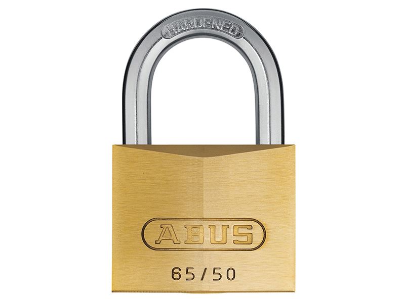 ABUS 65/50mm Brass Padlock Keyed Alike 6512, 50mm