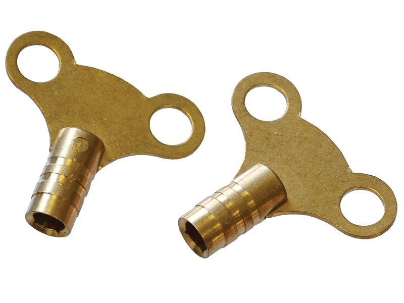 Faithfull Heizkörper-Schlüssel - Messing (2er Pack)