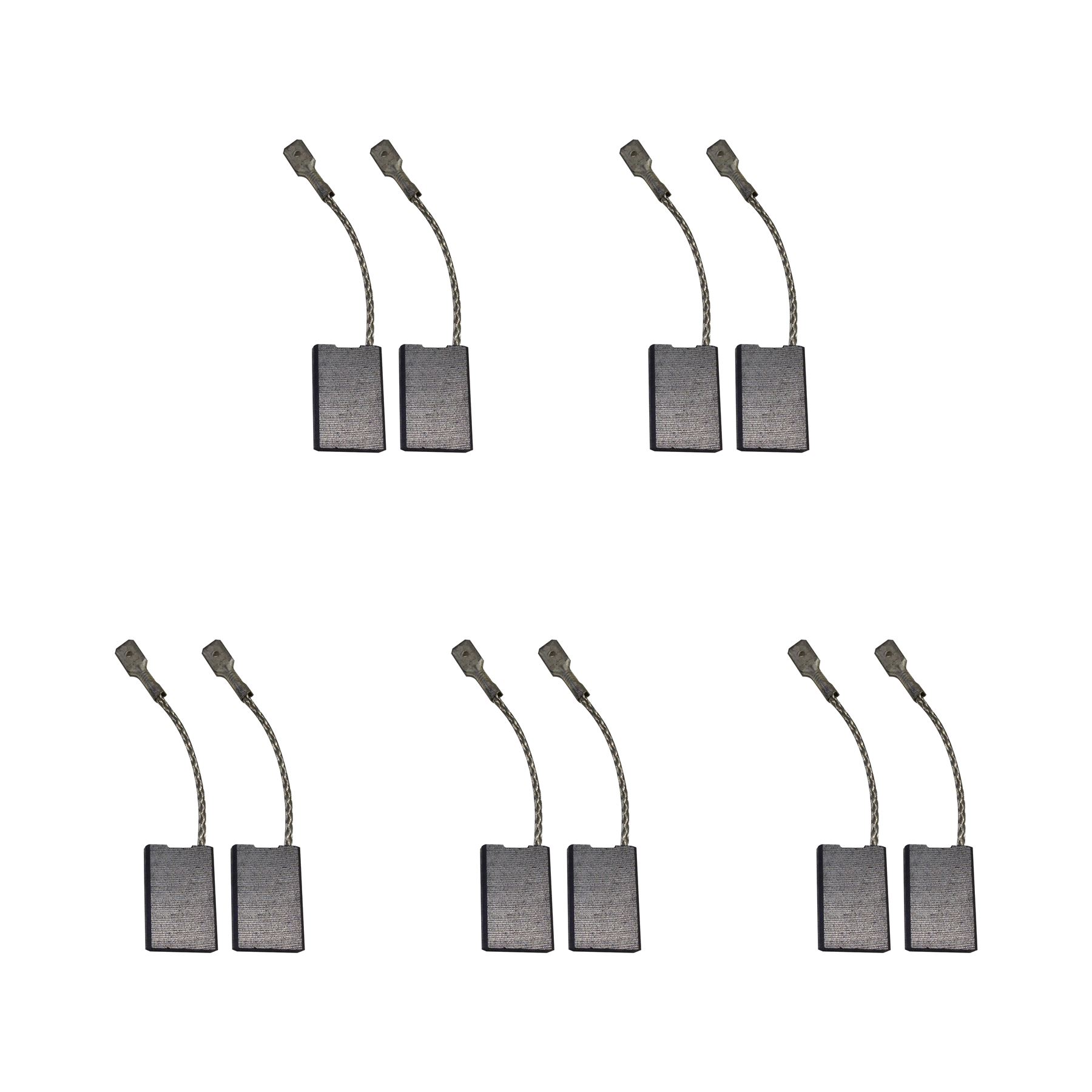 CarbonBr 5 Sets - 2x Kohlebürsten für Metabo 177 Schleifer (Größe - 6x16x24 mm)