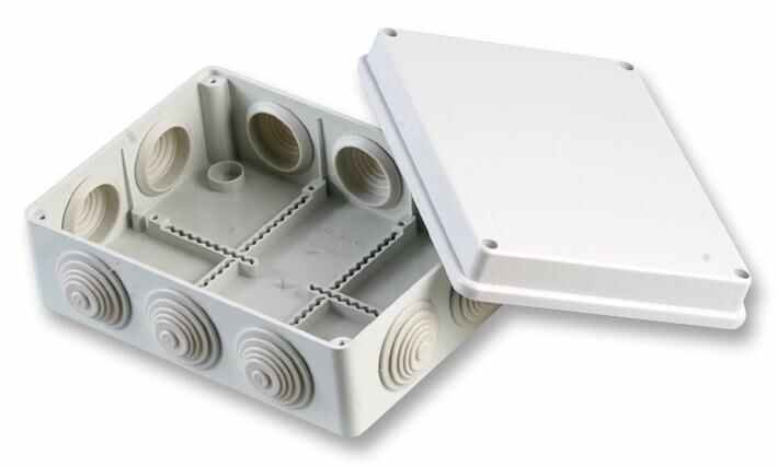 OLAN Caja de Empalmes IP55 Termoplástica, 190x140x70mm, Gris