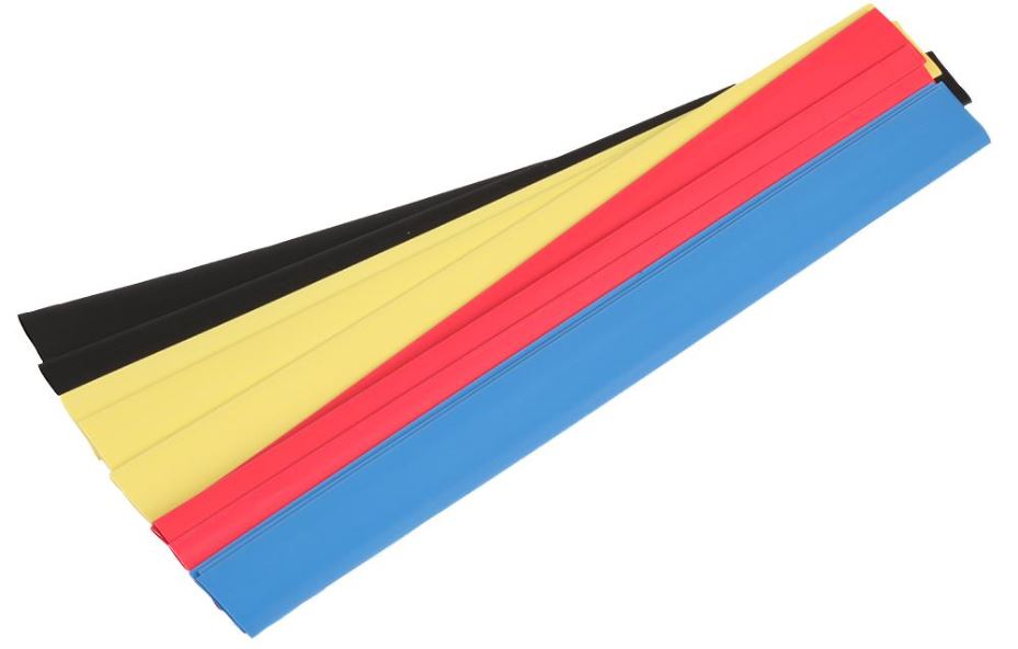 CONCORDIA TECHNOLOGIES 2:1 Heat Shrink Kit, Multicoloured, 9.5mm x 250mm (12 Pk