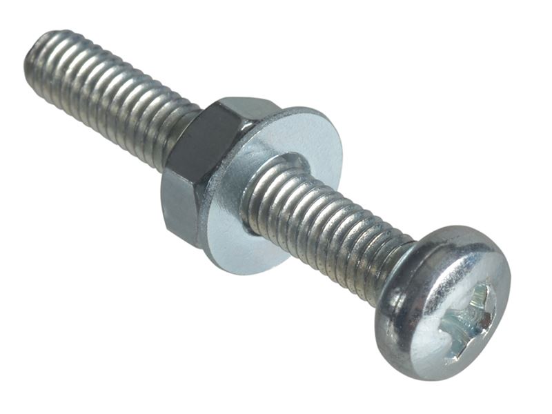 ForgeFix - Maschinenschrauben Pozi-kompatibel Linsenkopf ZP M3 x 20mm ForgePack