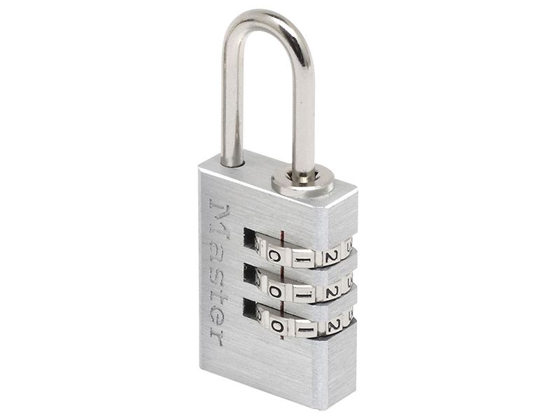 Master Lock Hliníkový 3-místný číselný zámek, 20mm