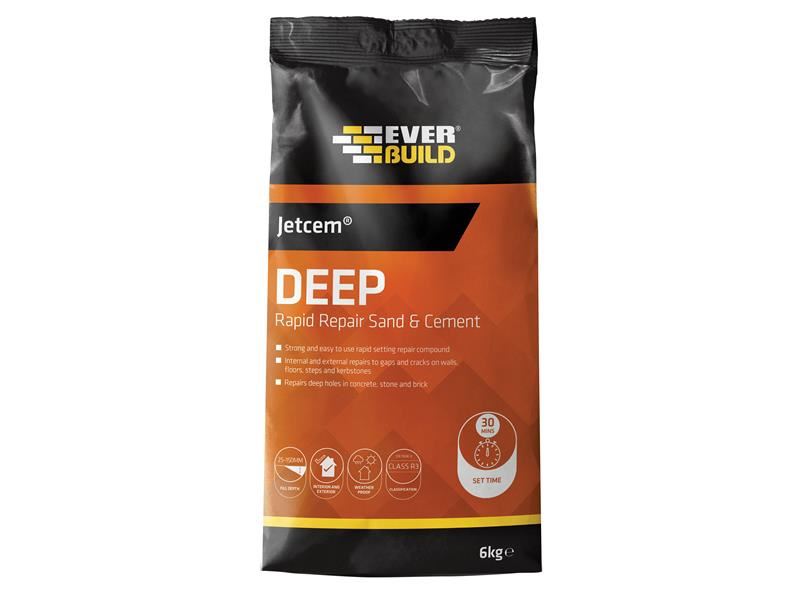 Everbuild Sika Jetcem Sand & Cement, 12kg (6 x 2kg Packs)