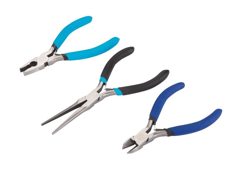 BlueSpot Soft Grip 3-Piece Mini Plier Set