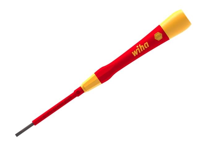 Wiha PicoFinish Slotted Fine Electric Screwdriver 3.5x65mm