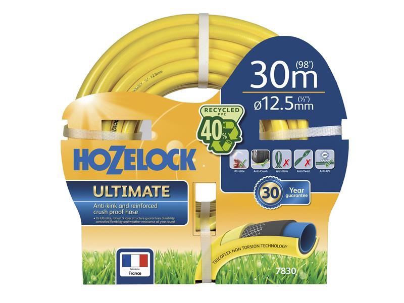 Mangueira Hozelock Ultimate 30m, Diâmetro 12,5mm, SuperTricoflex