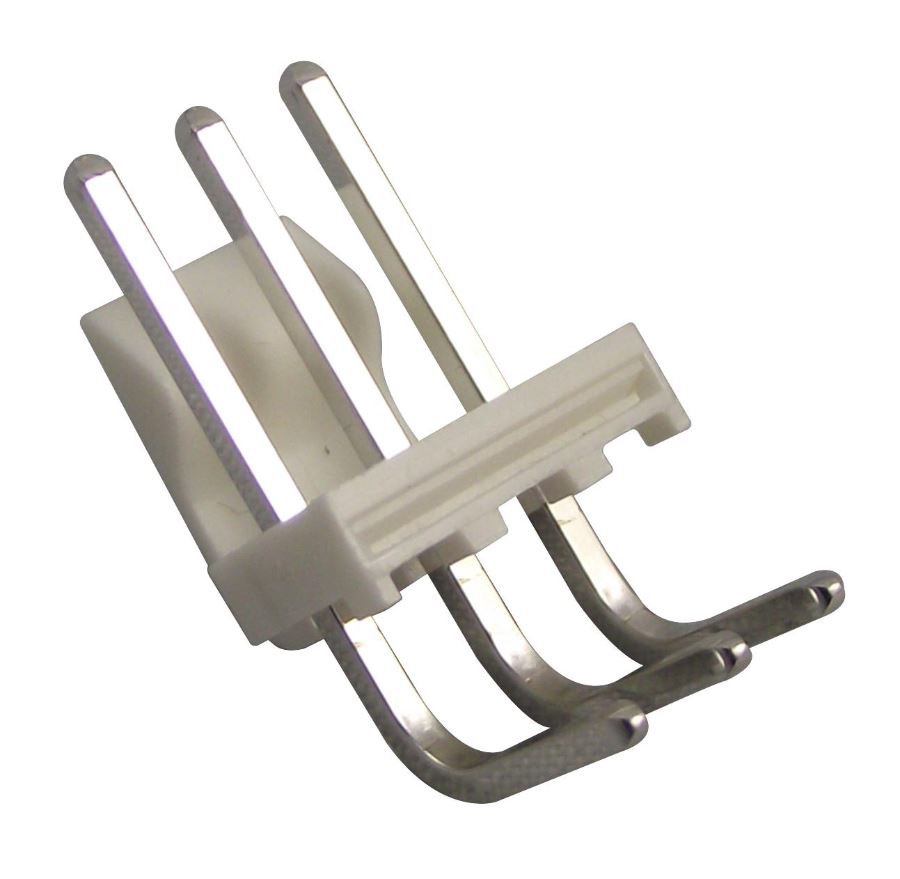 MOLEX Connecteur droit à angle droit 3,96 mm, 3 voies, traversant