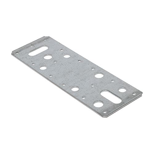 Timco 亜鉛メッキ フラットコネクタープレート 62x180mm (5枚入り)