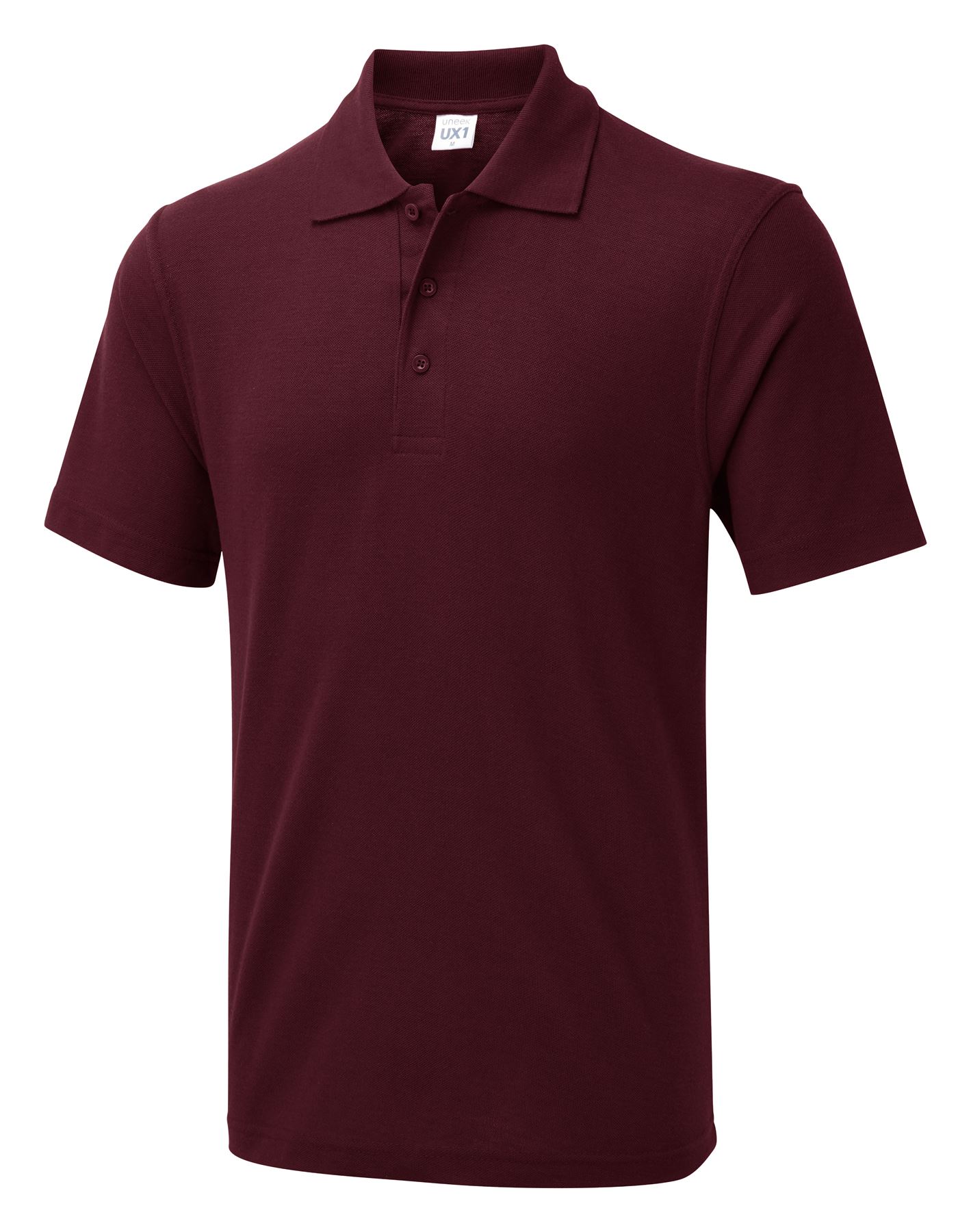 Uneek Unisex UX Polo - 50% Poly 50% Cotton - Maroon - XL