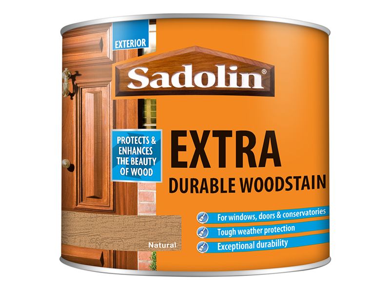 Sadolin Extra - Ανθεκτική Βερνίκι Ξύλου, Φυσική Απόχρωση, 500ml