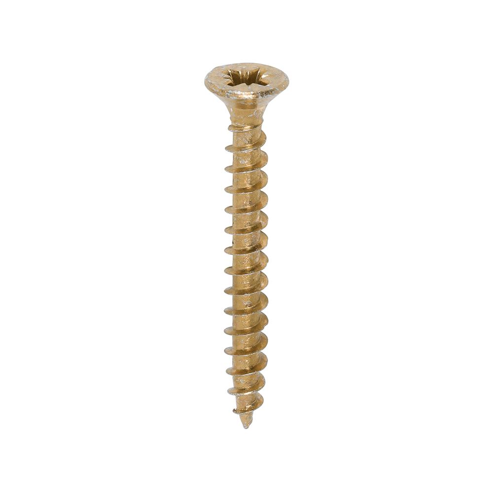 Timco - Scriú Chipbhúird Solo 4.5x40mm, Cuntas Dúbailte, Buí (Pacáiste 200)