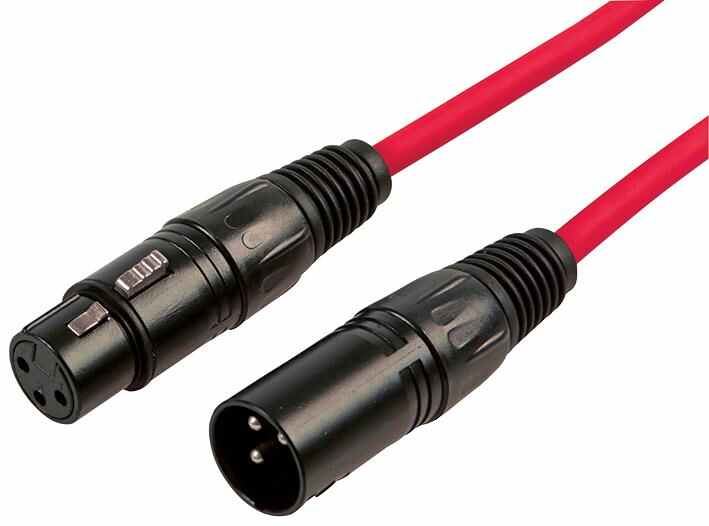 RARAION Cable XLR 3 Pines Macho a Hembra 3m, Rojo
