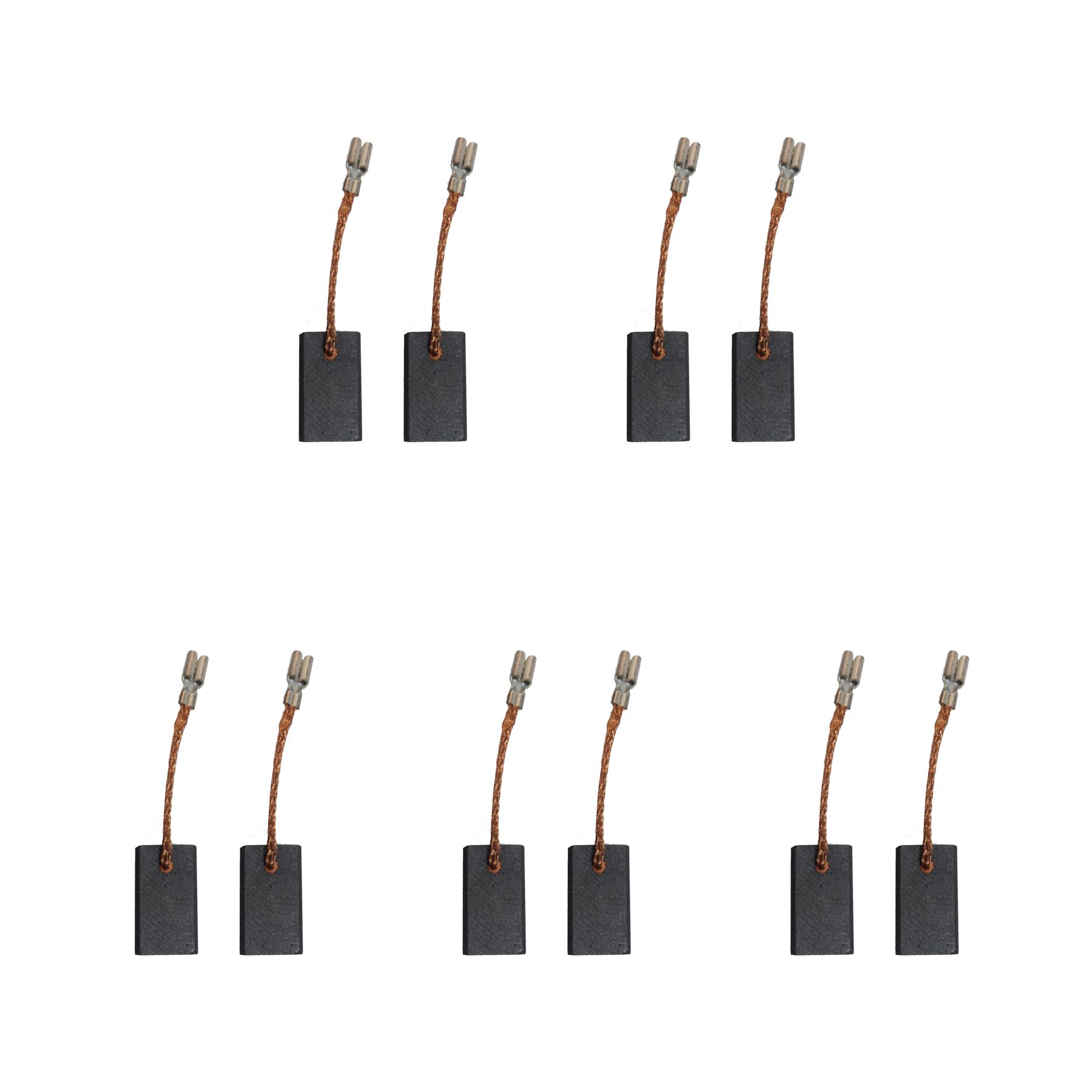 CarbonBr 5 ערכות מברשות פחם ל-Bosch H43 מיני מטחנה (5x10x17.5 מ”מ)