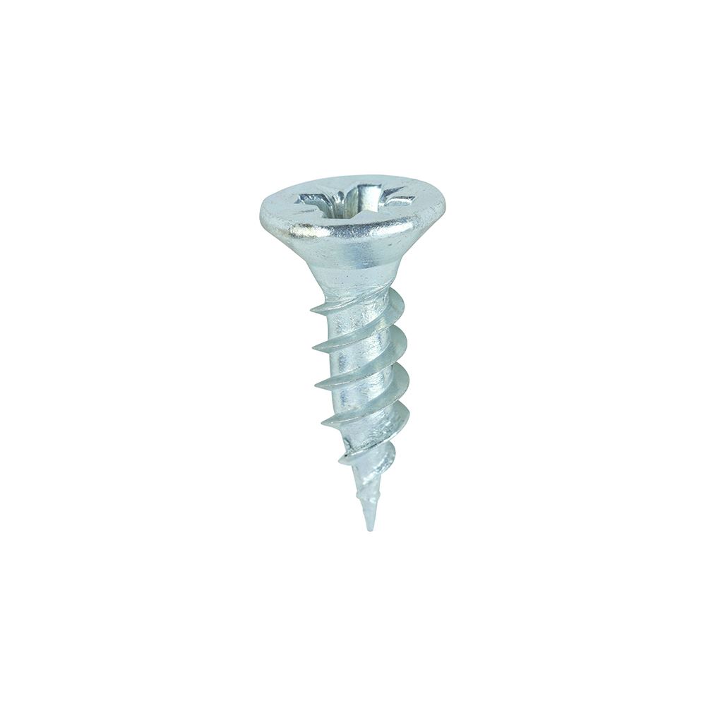 Timco Twin-Thread Woodscrews - PZ Double Countersunk, Zinc, 6 x 1/2 (200pcs)