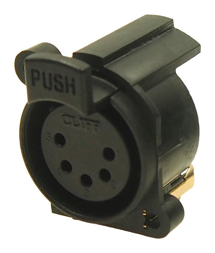 MULTICOMP PRO Soquete XLR Feminino 5 Pinos para PCB, Banhado a Ouro