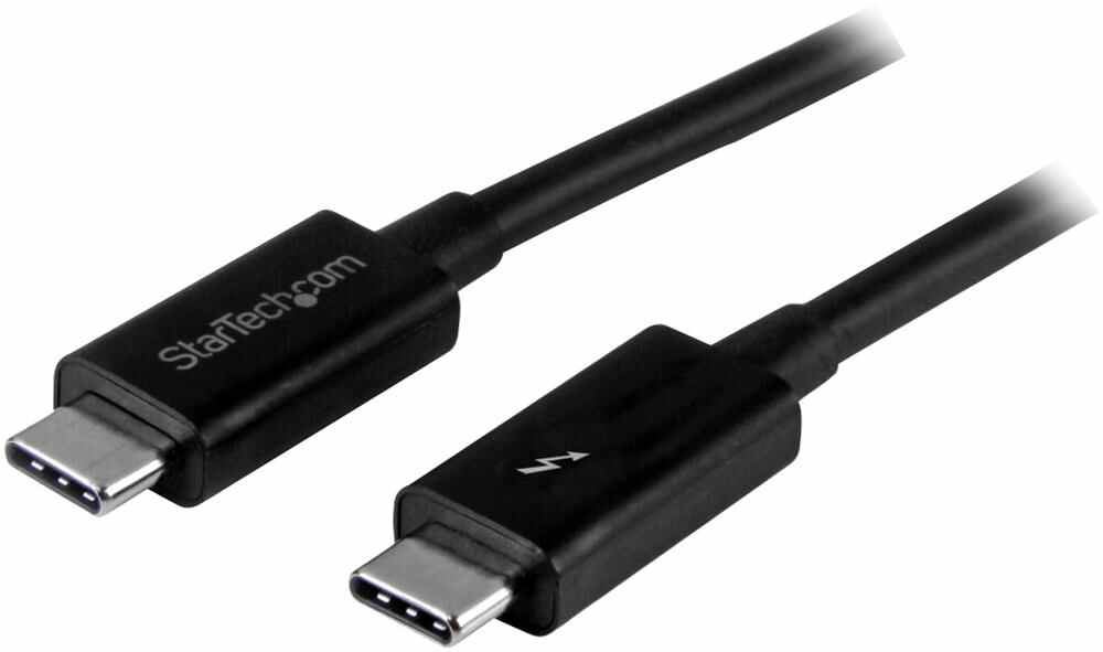 Startech Thunderbolt 3 USB-C Καλώδιο 20Gb/s, 1m Μαύρο