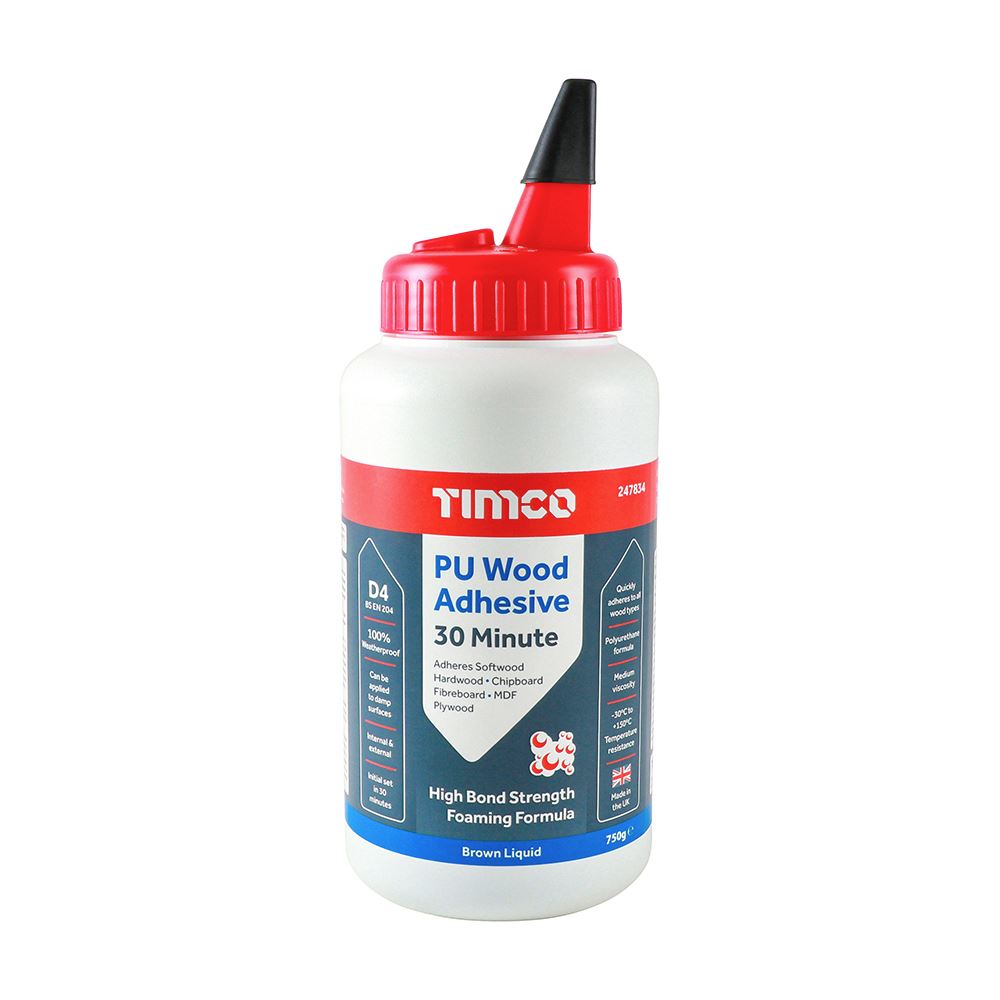 Timco - Gam Kayu PU 30 Minit - Cecair (Saiz 750g - 1 Unit)