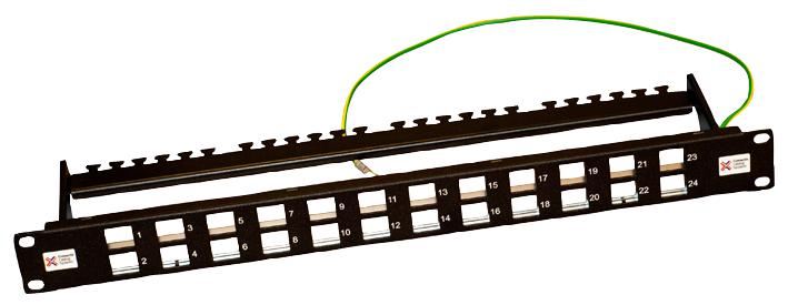Connectix Cabling - Panneau de brassage 24 ports 1U FTP Keystone