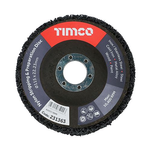 Timco Nylon Stripping & Preparation Discs, 115mm, 10-Pack