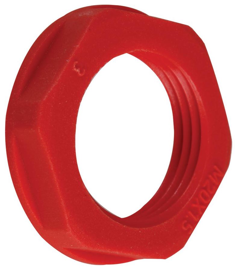 CONCORDIA M20 Nylon Borgmoer, Rood, Per 10 stuks